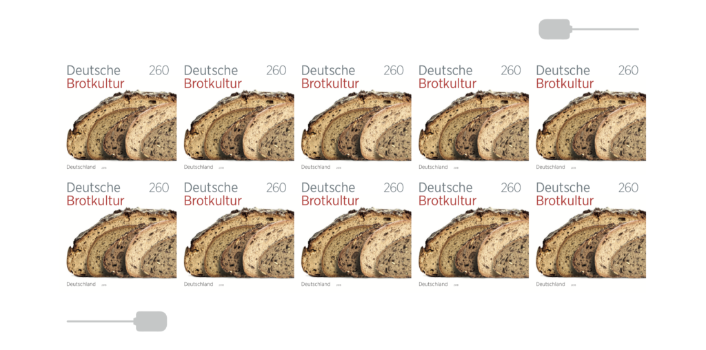 10er-Bogen Briefmarken Deutsche Brotkultur