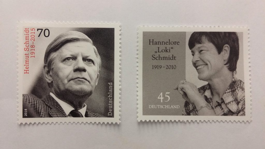 Briefmarken von Helmut und Loki Schmidt